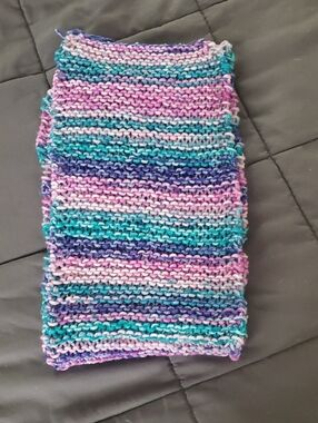 Grape Twist  Knitted Scarf